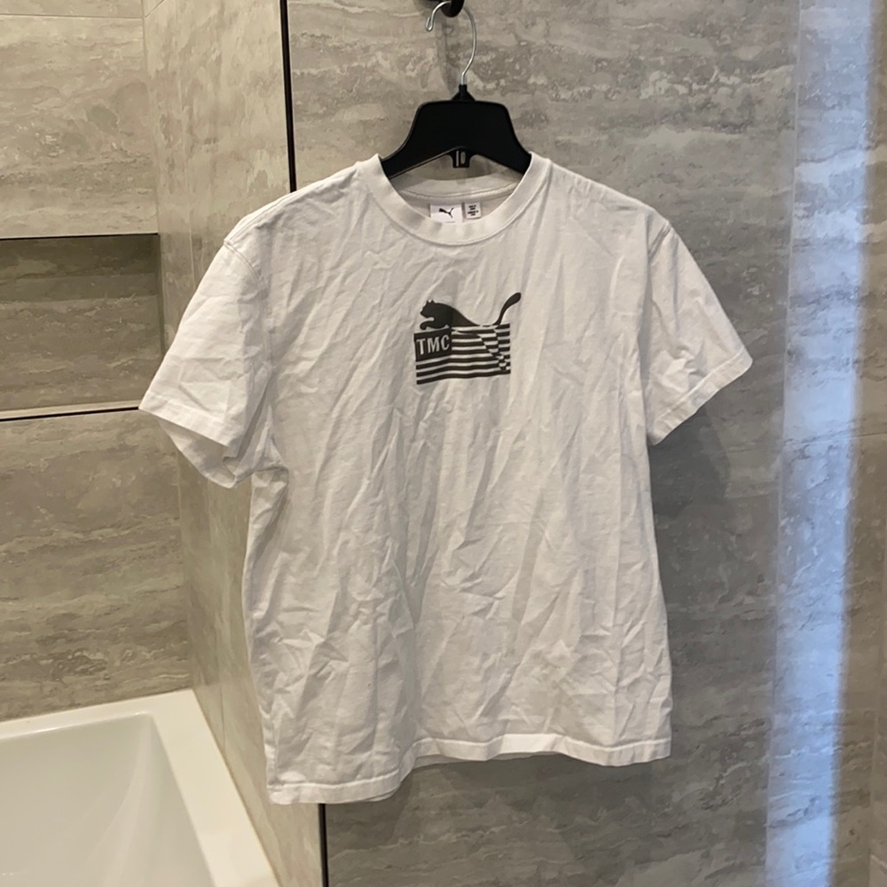 Men’s White Puma T Shirt